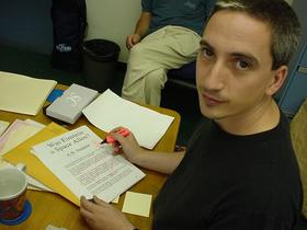 2004---- Jason marking an essay (c) Jeanne Peijnenburg.jpg